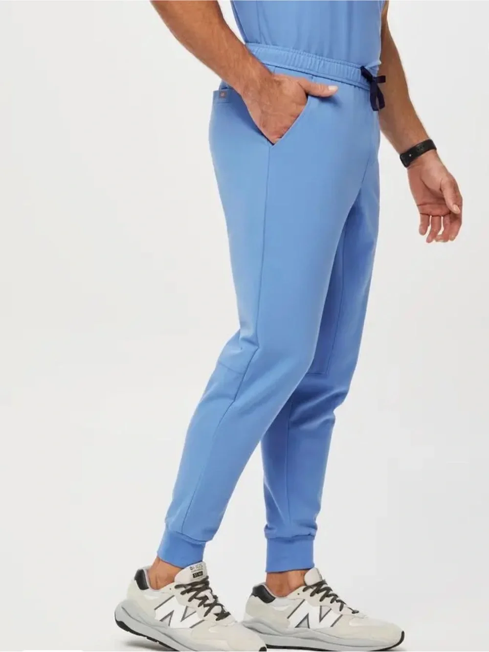 Figs Men’s Tansen Ceil Blue Scrub Jogger Pants Size Small Waist 31-33